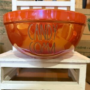 Rae Dunn Iridescent Orange CANDY COMA Bowl
